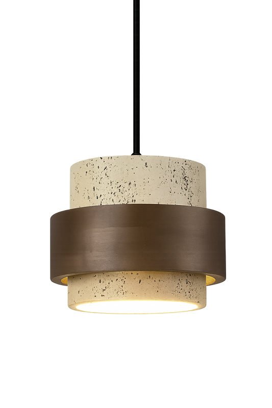 Travertin Hanglamp Gjovik - Japandi Design