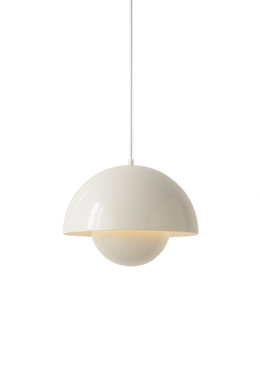 Witte Koepelvormige Hanglamp Vinstra - Scandi Design