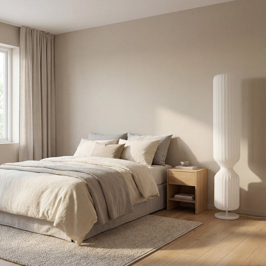 Witte Design Vloerlamp Odda - Japandi Design