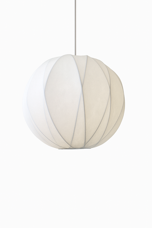 Witte Ronde Bol Hanglamp Hamar - Japandi Design