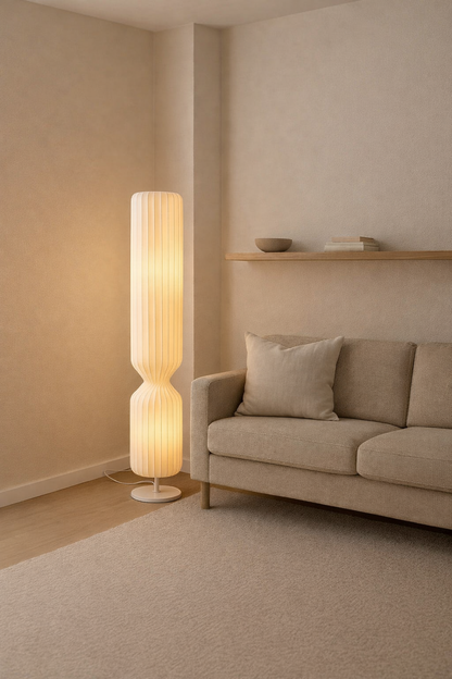 Witte Design Vloerlamp Odda - Japandi Design