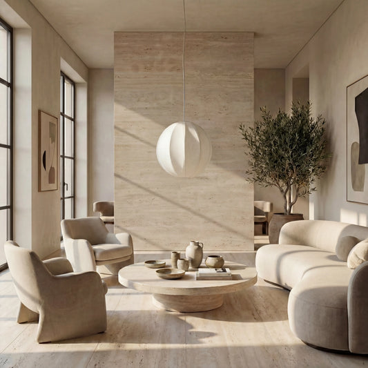 Witte Ronde Bol Hanglamp Hamar - Japandi Design