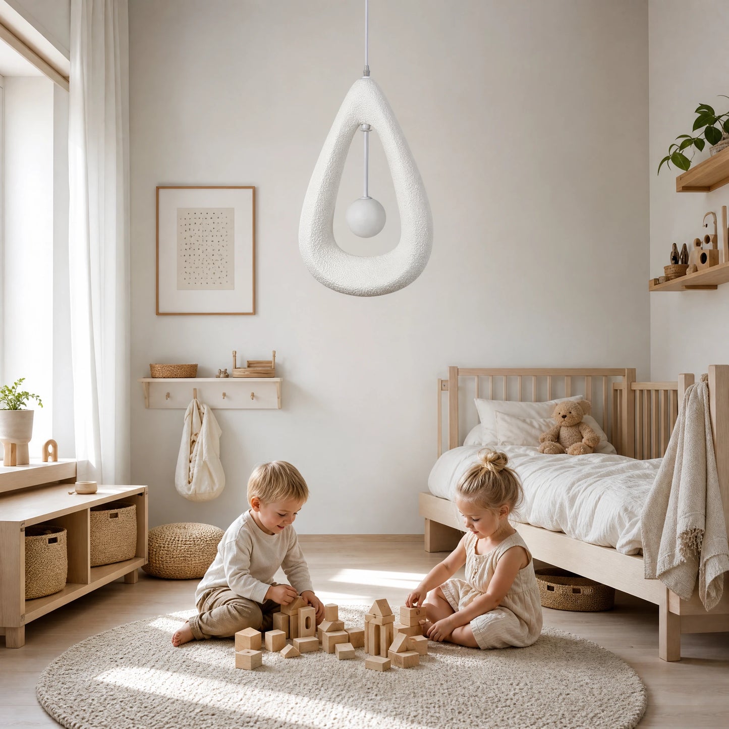 Druppelvormige Hanglamp Floro - Wabi Sabi Design