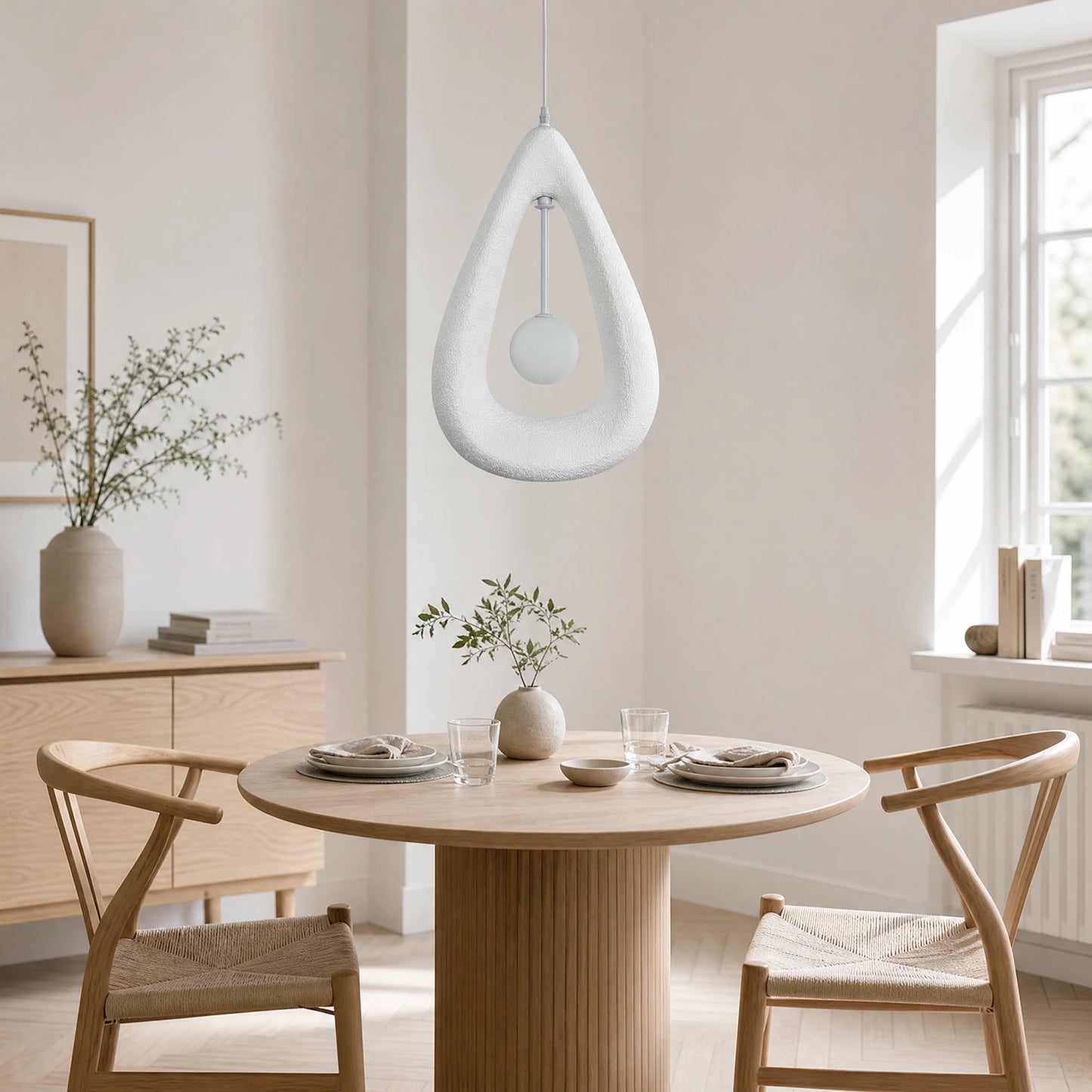 Druppelvormige Hanglamp Floro - Wabi Sabi Design