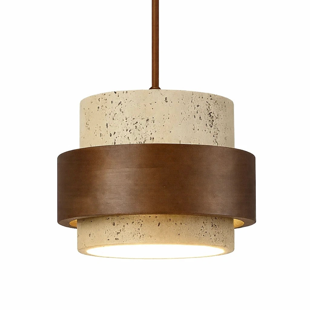 Travertin Hanglamp Gjovik - Japandi Design
