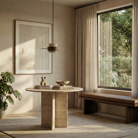 Travertin Hanglamp Gjovik - Japandi Design