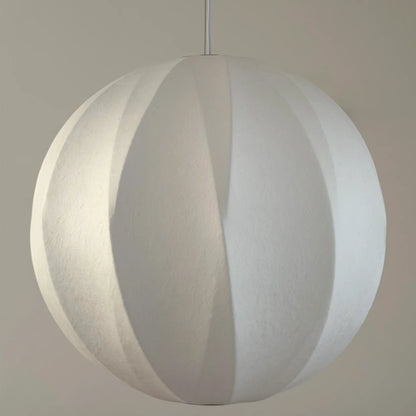 Witte Ronde Bol Hanglamp Hamar - Japandi Design