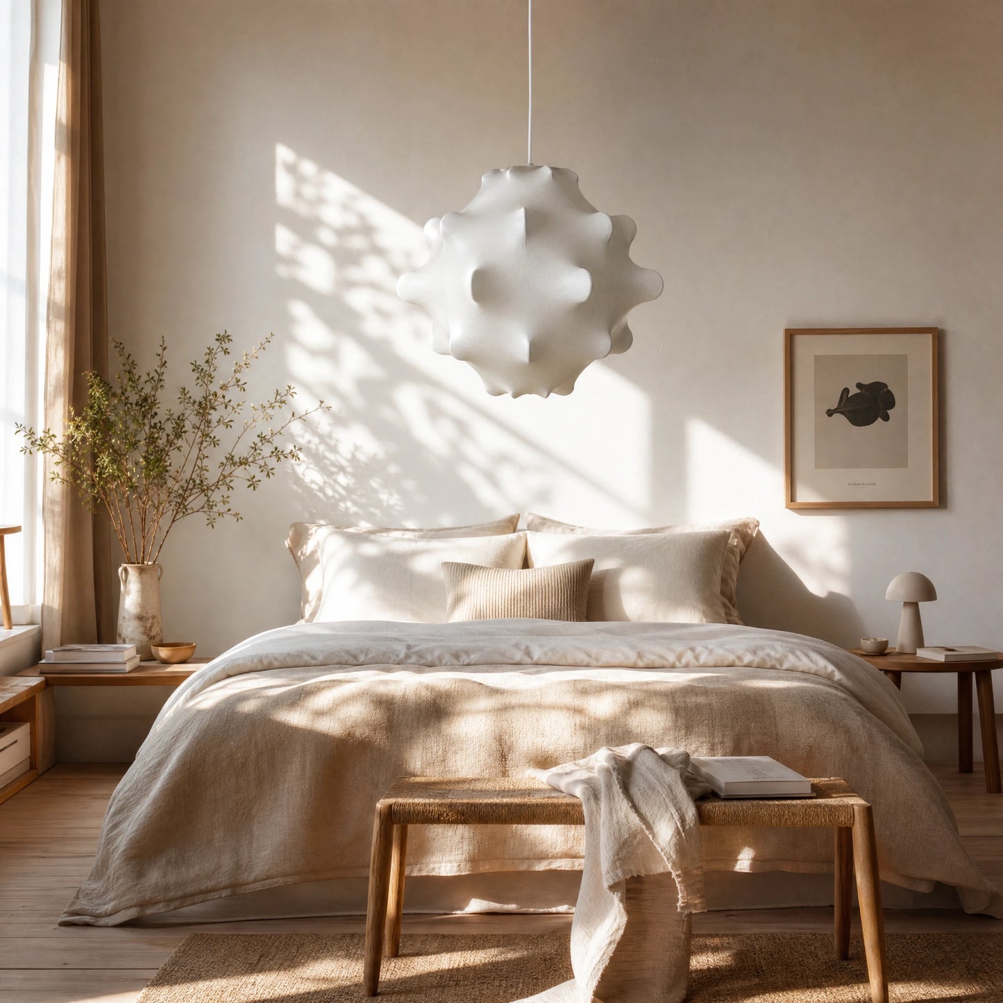 Witte Design Hanglamp Mandal - Japandi Design