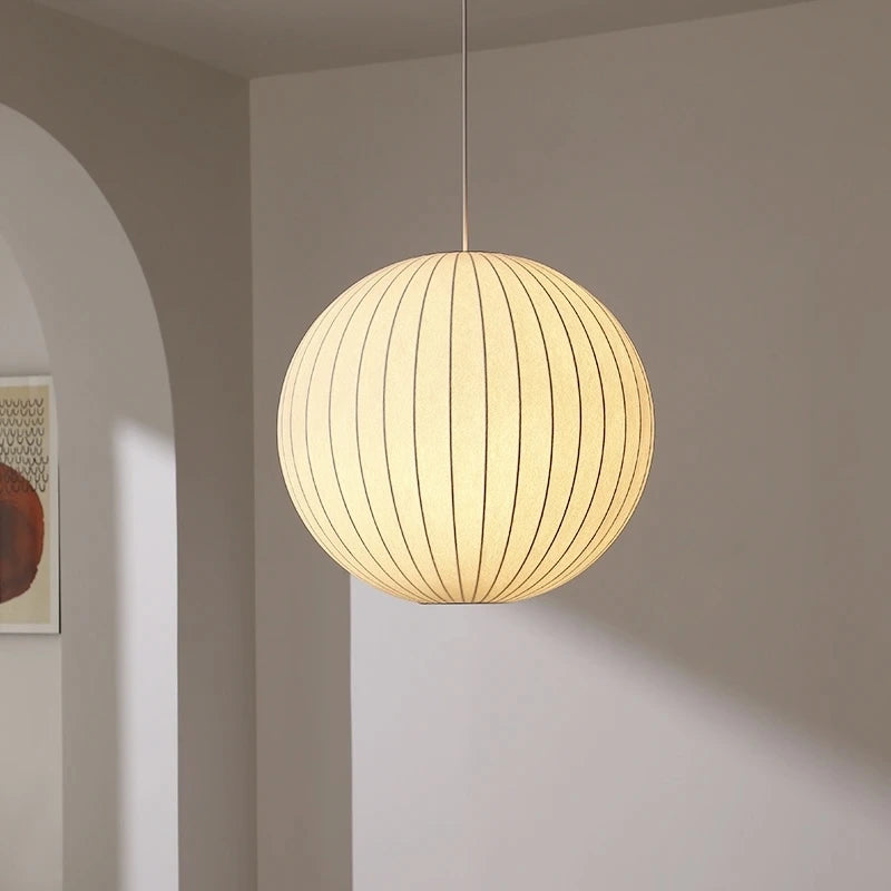 Witte Ronde Bol Hanglamp Vardo – Japandi Design