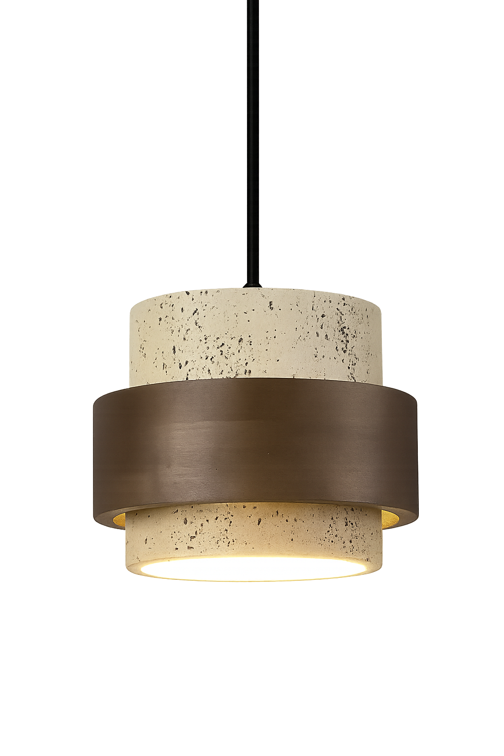 Travertin Hanglamp Gjovik - Japandi Design