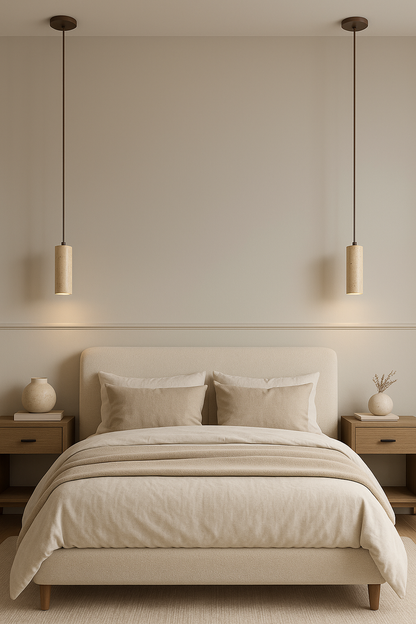 Travertin Hanglamp Moss - Japandi Design