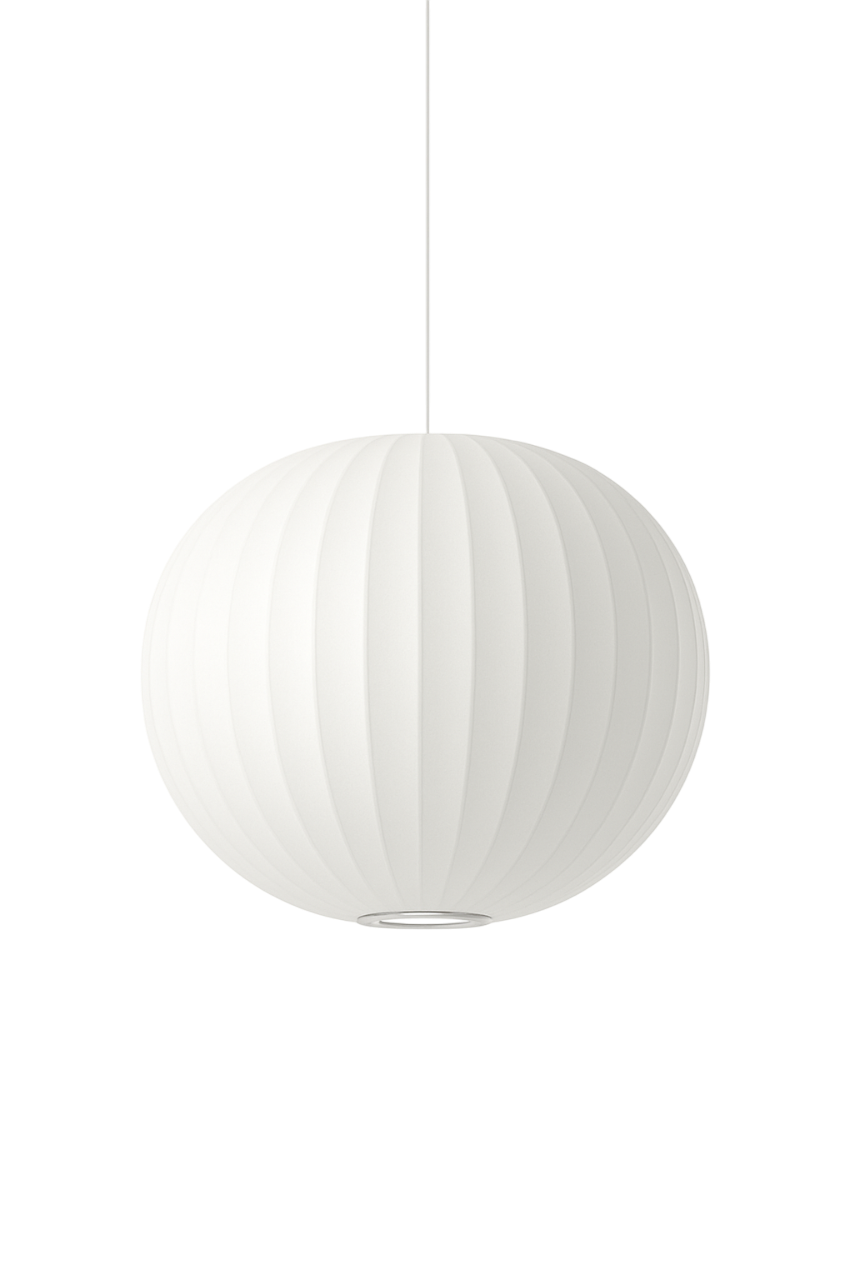 Witte Ronde Bol Hanglamp Vardo – Japandi Design