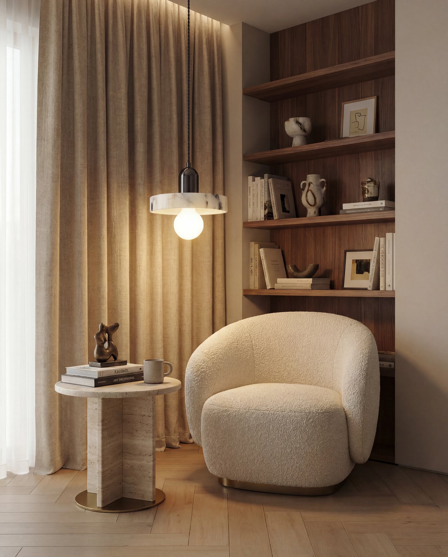 Marmeren Hanglamp Ski - Modern Design