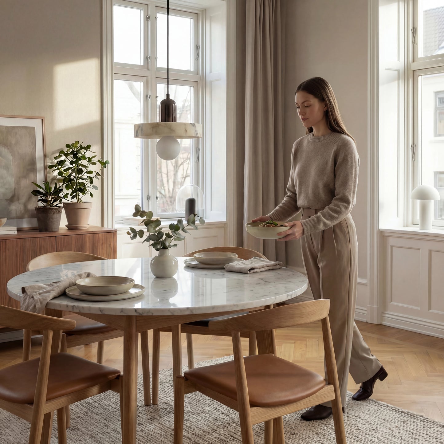 Marmeren Hanglamp Ski - Modern Design