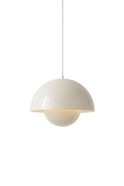 Witte Koepelvormige Hanglamp Vinstra - Scandi Design