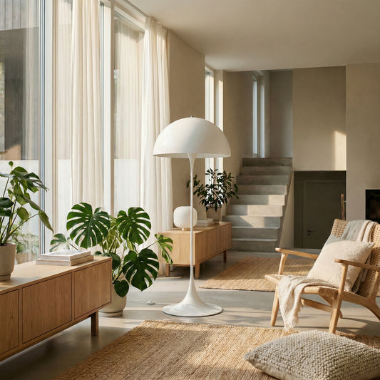 Paddestoel Vloerlamp Sandvika - Minimalistisch Design