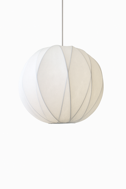 Witte Ronde Bol Hanglamp Hamar - Japandi Design