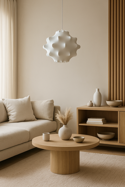 Witte Design Hanglamp Mandal - Japandi Design