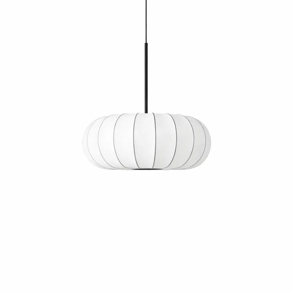 Witte Ovalen Hanglamp Tromso - Japandi Design