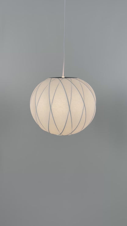 Witte Ronde Bol Hanglamp Hamar - Japandi Design