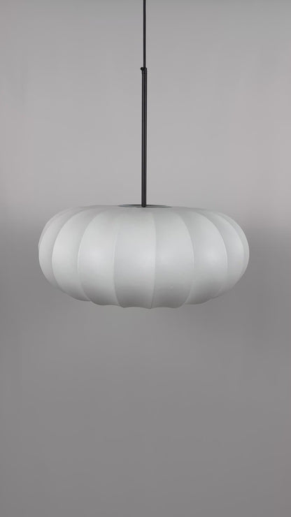 Witte Ovalen Hanglamp Tromso - Japandi Design