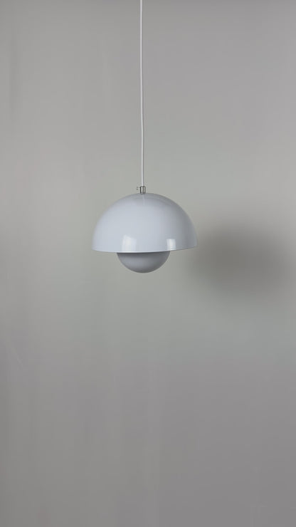 Witte Koepelvormige Hanglamp Vinstra - Scandi Design