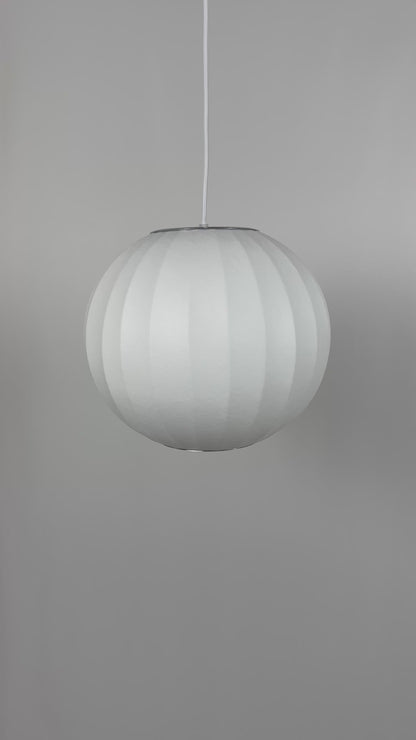 Witte Ronde Bol Hanglamp Vardo – Japandi Design